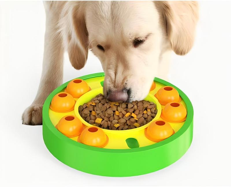 Extremely Durable Slow Feed Bowl Puzzle Toy with Easy to Clean Design and Slow Feeding Function