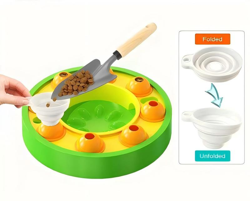 Extremely Durable Slow Feed Bowl Puzzle Toy with Easy to Clean Design and Slow Feeding Function