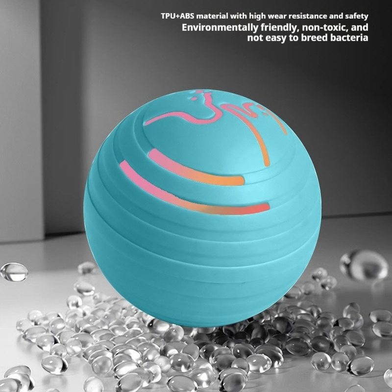 Durable Silicone Automatic Bouncing Rechargeable Interactive Pet Toy Ball for Cats and Dogs