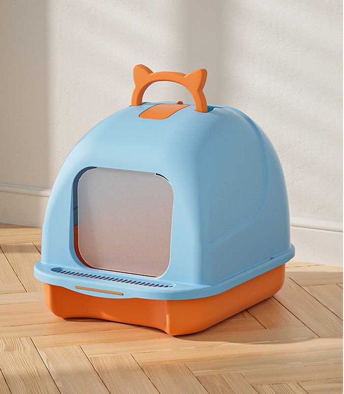 Enclosed Cat Litter Box with Spacious Design and Easy to Clean Odor-Proof Pet Litter Box