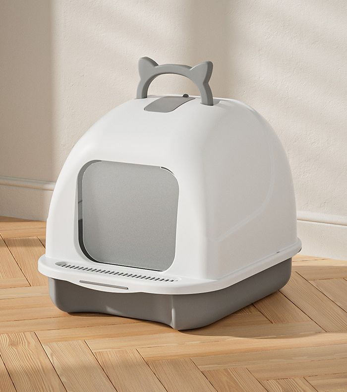 Enclosed Cat Litter Box with Spacious Design and Easy to Clean Odor-Proof Pet Litter Box