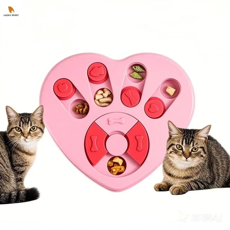 Plastic Material Pet Puzzle Toy with 270g Net Weight and OEM Available Interactive Feeder