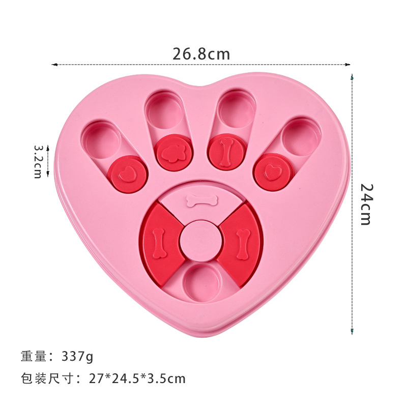 Plastic Material Pet Puzzle Toy with 270g Net Weight and OEM Available Interactive Feeder