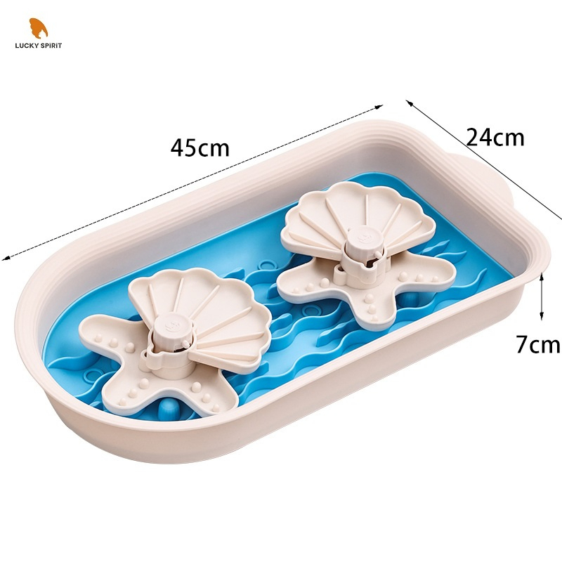 Slow Food IQ Training & Mental Enrichment Dog Puzzle Feeder - PP+TPR Material Pet Puzzle Toy for Cats and Dogs