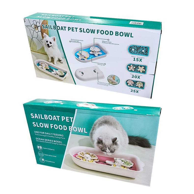 Slow Food IQ Training & Mental Enrichment Dog Puzzle Feeder - PP+TPR Material Pet Puzzle Toy for Cats and Dogs