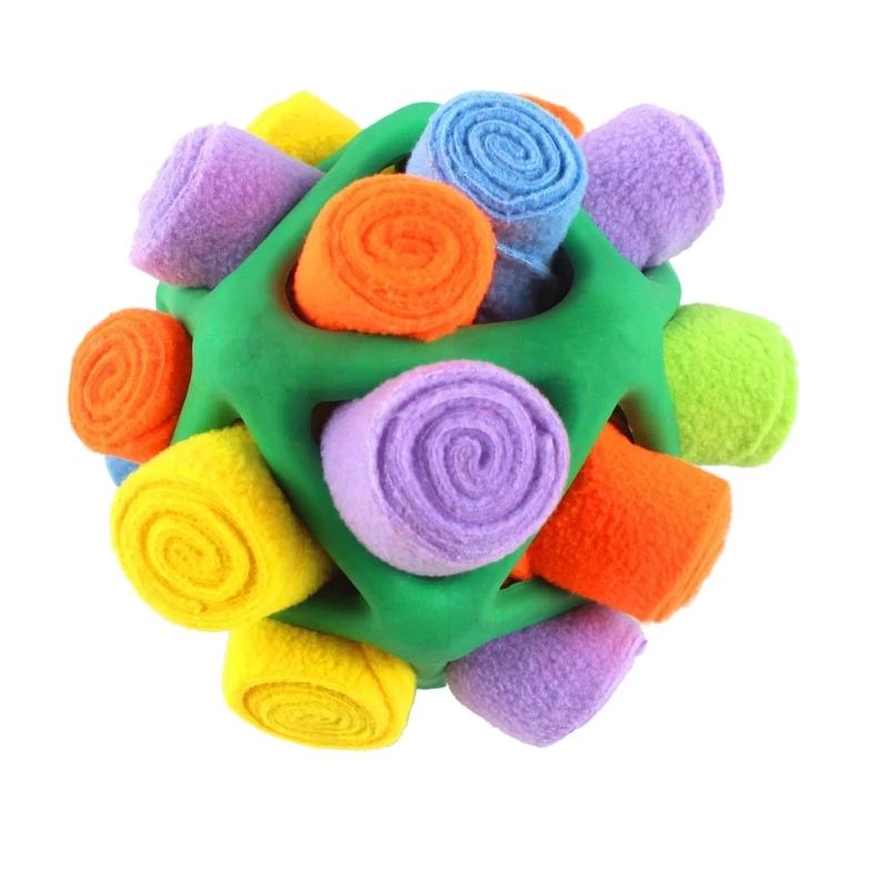 Extremely Durable and Easy to Clean Noise-Free Snuffle Ball Interactive Dog Toy for Small and Medium Dogs