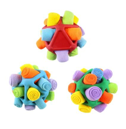 Extremely Durable and Easy to Clean Noise-Free Snuffle Ball Interactive Dog Toy for Small and Medium Dogs