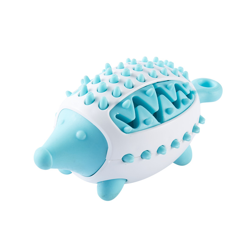 Hedgehog-Shaped Pet Chew Toy with TPR Material for Teeth Cleaning and Interactive Games
