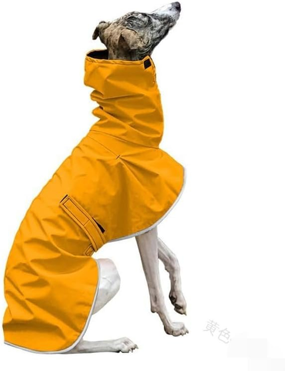 Velvet Inside Adjustable Lightweight Dog Jacket for Greyhounds and Similar Breeds