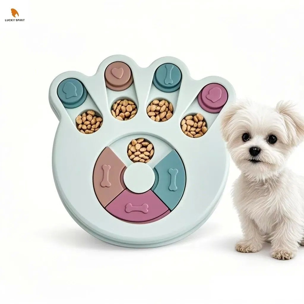 PP Material Pet Puzzle Feeder with Slow Feeding Function and Multiple Styles for Cats and Dogs