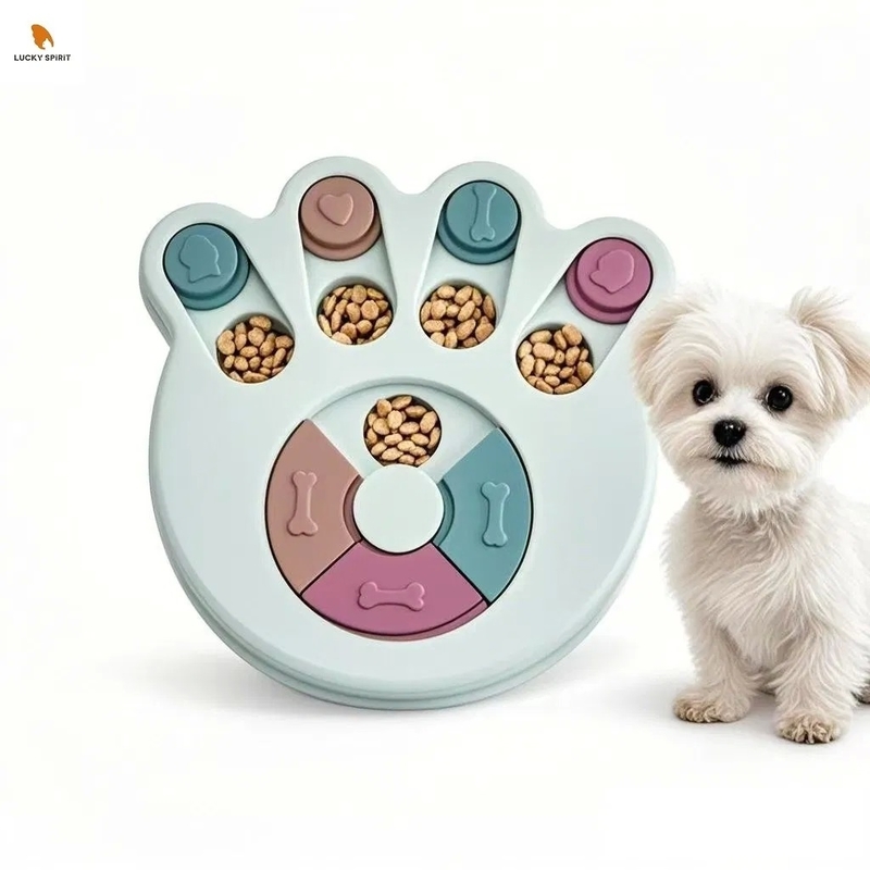 PP Material Pet Puzzle Feeder with Slow Feeding Function and Multiple Styles for Cats and Dogs