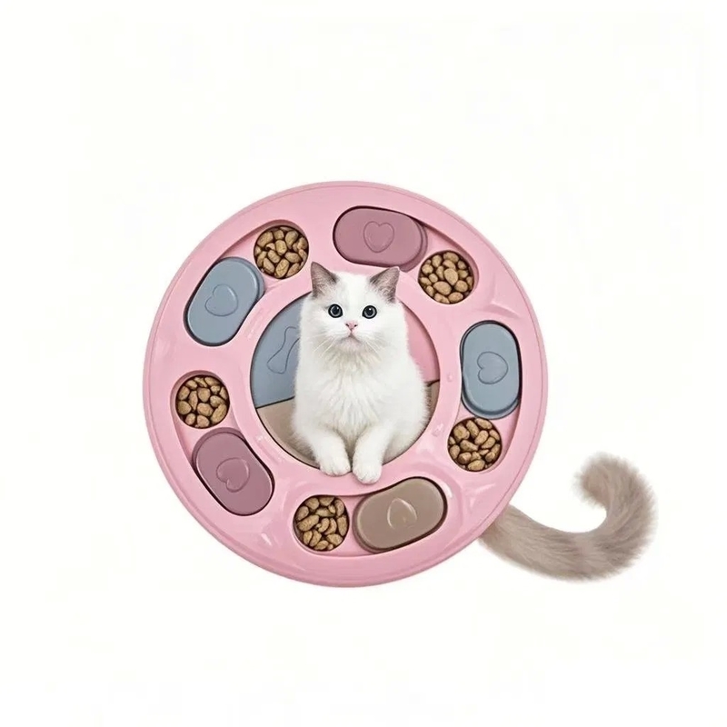 PP Material Pet Puzzle Feeder with Slow Feeding Function and Multiple Styles for Cats and Dogs
