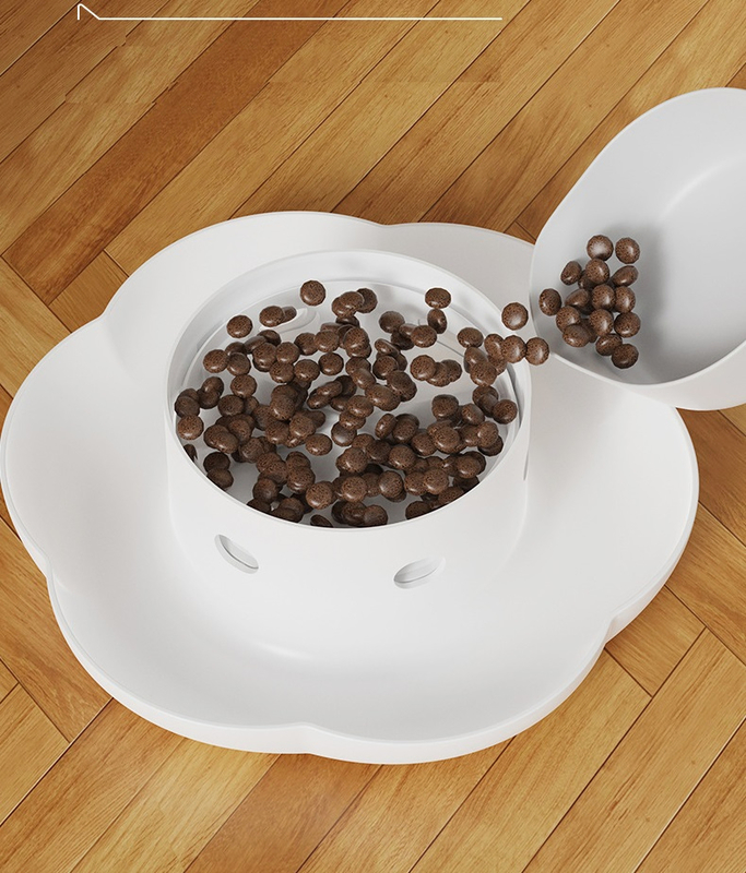 Press-Type Dog Puzzle Feeder with Slow Feeding Function and Non-Slip Base Interactive Pet Toy