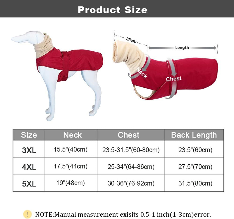 Winter Warm Waterproof Dog Jacket with Thickened Warmth and Adjustable Waist Strap for Outdoor Comfort