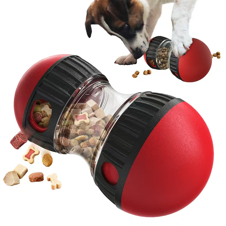 Durable PP+ABS Dog Puzzle Toy and Treat Dispenser with Two Colors Available and OEM Options