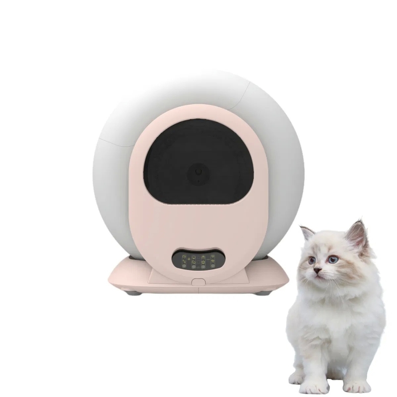Smart APP Remote Control Automatic Self-Cleaning Cat Litter Box with Real-Time Odor Monitoring and Auto Record of Toileting Times