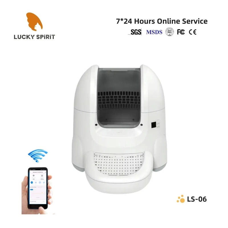 OEM/ODM APP Remote Control Automatic Cat Litter Box with Real-Time Odor Monitoring and Auto Record of Toileting Times
