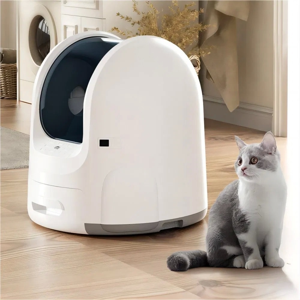 OEM/ODM APP Remote Control Automatic Cat Litter Box with Real-Time Odor Monitoring and Auto Record of Toileting Times