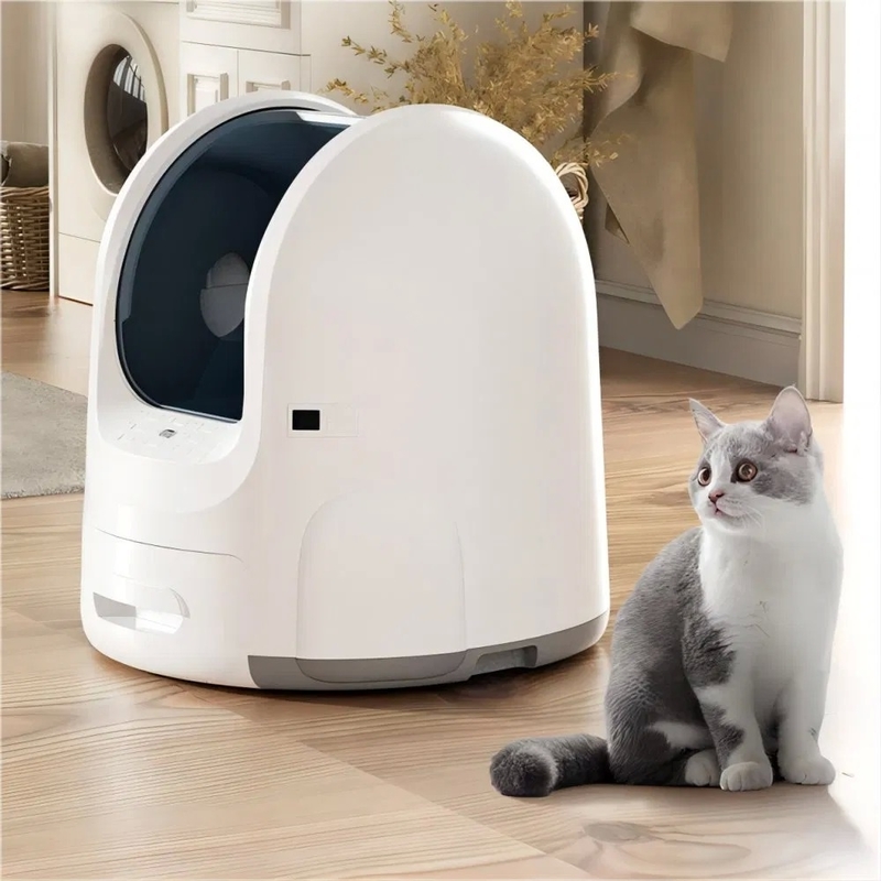 OEM/ODM APP Remote Control Automatic Cat Litter Box with Real-Time Odor Monitoring and Auto Record of Toileting Times