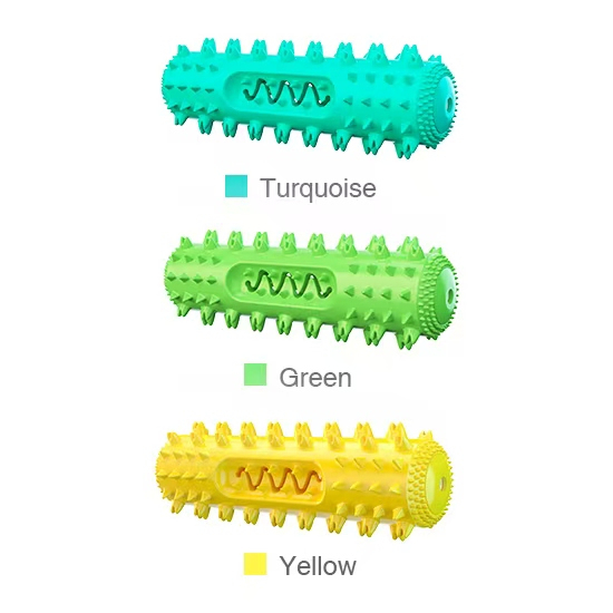 Squeaky Serrated Bristles Dog Chew Toy and Toothbrush with Floatable Design for Medium and Large Dogs