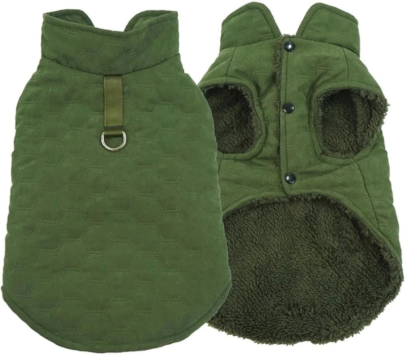 Windproof Waterproof Dog Winter Coat with Warm Fleece Lining for Puppies and Dogs