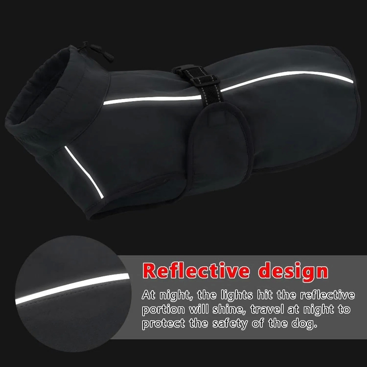 Reflective Warm Waterproof Pet Coat for Cold Weather Outdoor Activities Dog Jacket