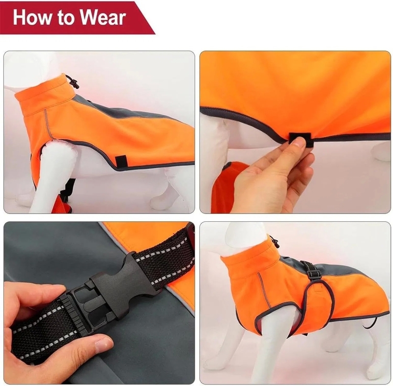 Reflective Warm Waterproof Pet Coat for Cold Weather Outdoor Activities Dog Jacket