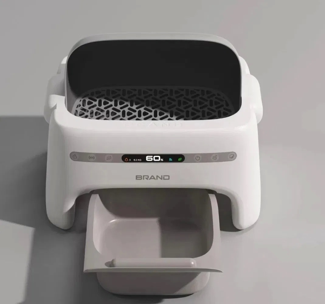 Smart Connectivity APP Control Self Cleaning Cat Litter Box with Real-Time Odor Monitoring and Auto Toileting Records