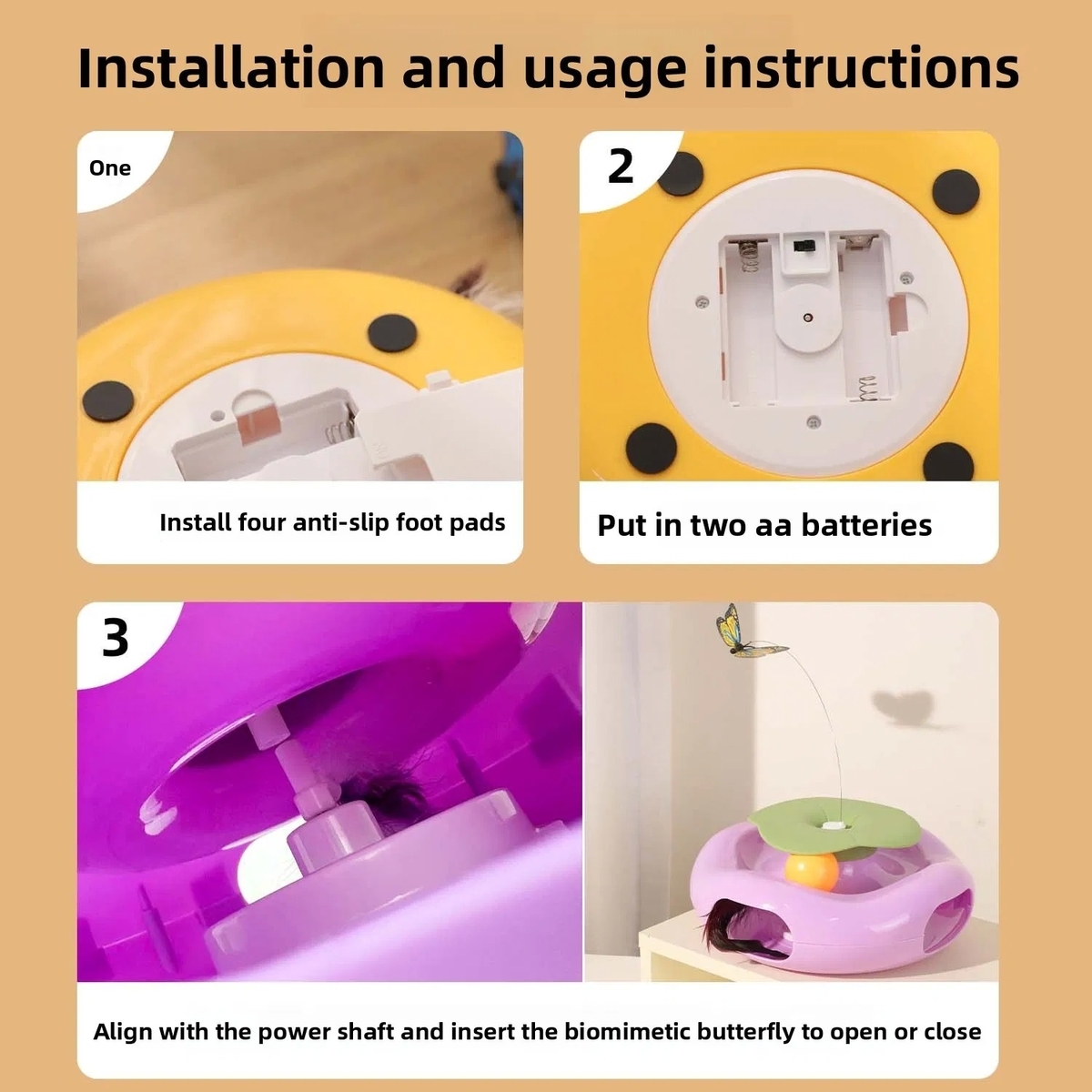 Automatic Electric Interactive Cat Toy with Engaging Playtime for Safe Pet Entertainment
