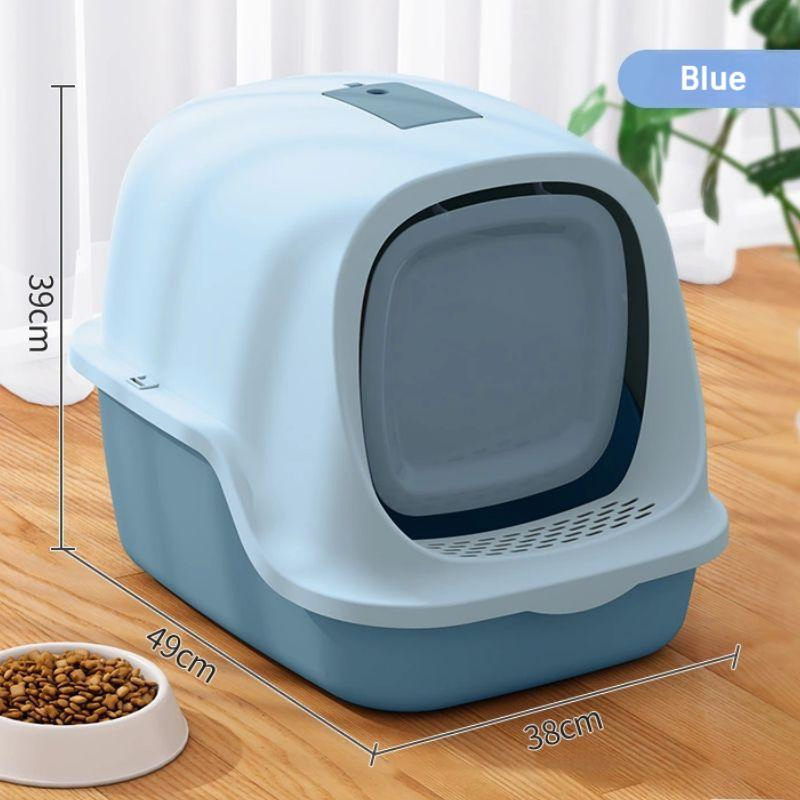 Enclosed Structure Foldable and Portable Spacious Design Cat Litter Box Cat Litter Toilet