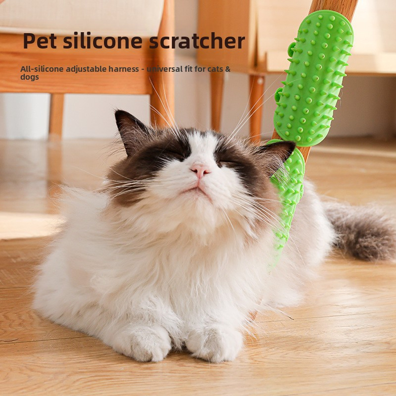 Silicone Material Cat Toy with Customizable Design for Stress Relief and Interactive Play Medium Size