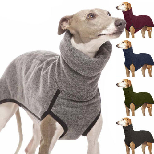 Winter Warm Fleece Material Dog Jumpsuit with Reflective Edge Tape for Cold Weather Pet Coat