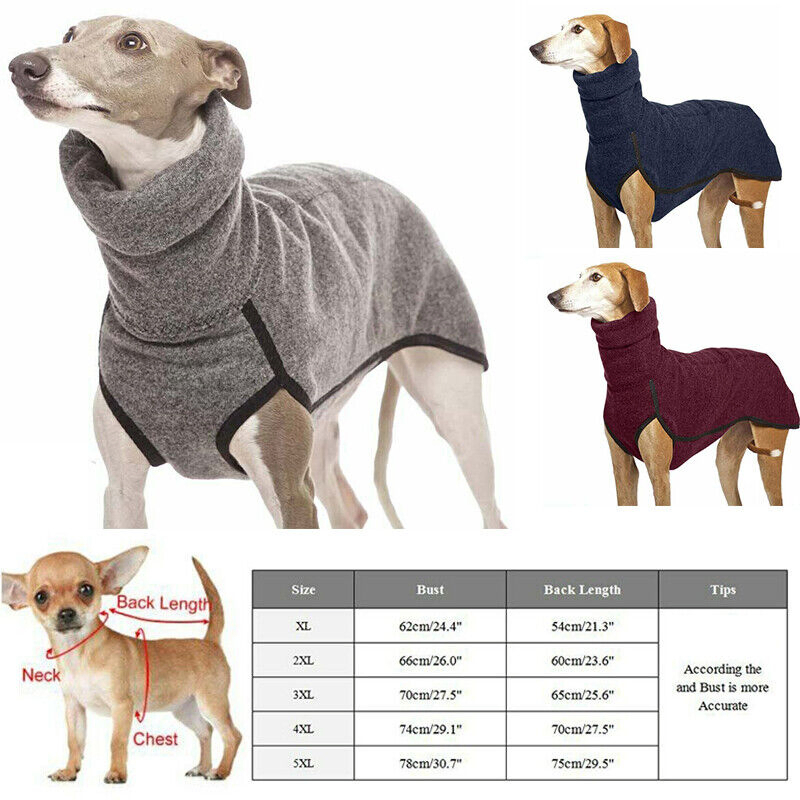 Winter Warm Fleece Material Dog Jumpsuit with Reflective Edge Tape for Cold Weather Pet Coat