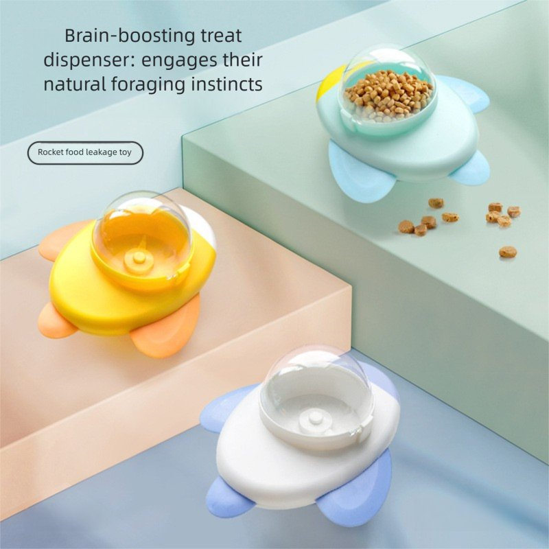 Plastic Material Medium Size Interactive Cat Toy with Boxed Packaging for Pet Food Dispenser