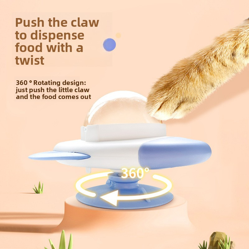 Plastic Material Medium Size Interactive Cat Toy with Boxed Packaging for Pet Food Dispenser