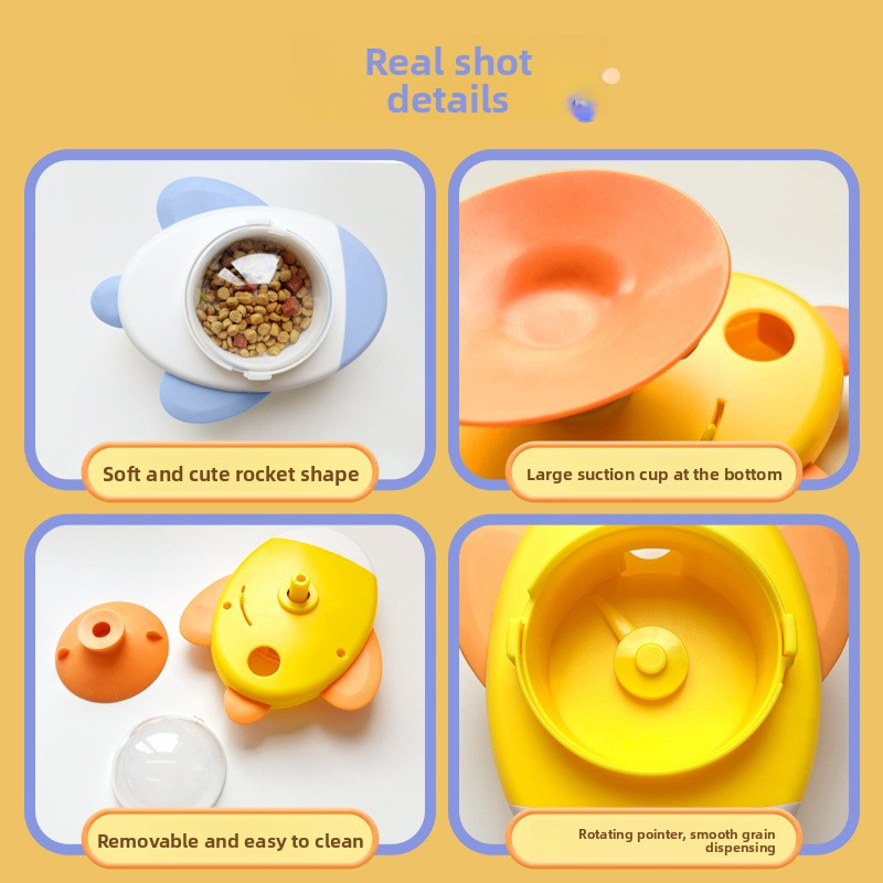 Plastic Material Medium Size Interactive Cat Toy with Boxed Packaging for Pet Food Dispenser