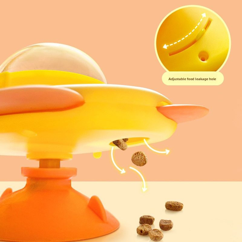 Plastic Material Medium Size Interactive Cat Toy with Boxed Packaging for Pet Food Dispenser