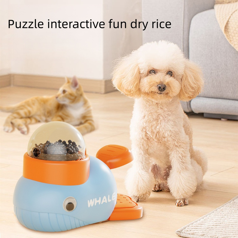 2-in-1 Interactive Pet Toy for Cats and Dogs with Educational Puzzle Design and Healthy Eating Slow Feeder Function