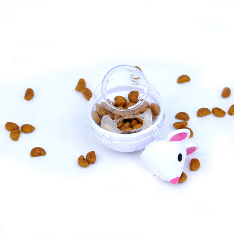 Interactive Cat Toy with Plastic Material and Medium Size for Slow Feeding and Puzzle Fun