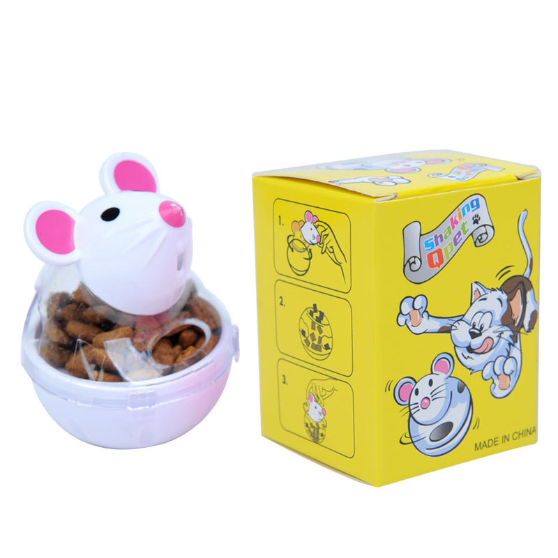 Interactive Cat Toy with Plastic Material and Medium Size for Slow Feeding and Puzzle Fun