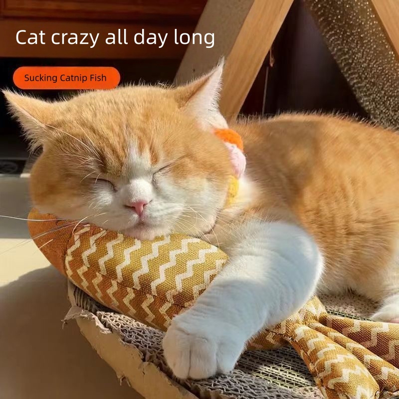 Factory Direct Sale Multi Color Cotton Material Medium Size Interactive Cat Toy with Catnip for Playful Pets