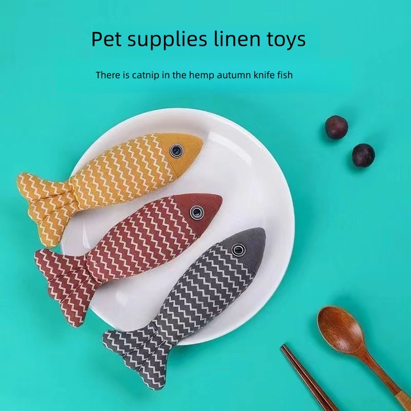 Factory Direct Sale Multi Color Cotton Material Medium Size Interactive Cat Toy with Catnip for Playful Pets