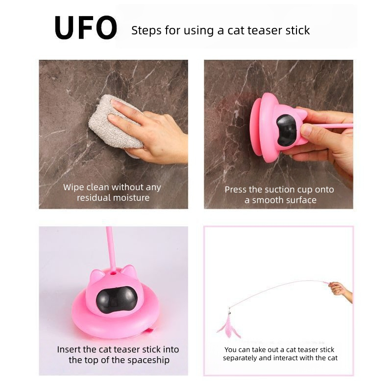 Medium Size Cat Teaser Toy with Soft Feathers for Agile Playtime Interactive Fun
